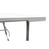 Tavolinë palosëse katering-valixhe Rodeo pakoworld granit i bardhë 183x76x74