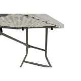 Tavolinë palosëse katering-valixhe Rodeo pakoworld granit i bardhë 183x76x74