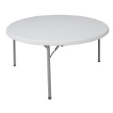 Tavolinë catering-konference një copë Comfort pakoworld e bardhë e rrumbullakët D150x74cm