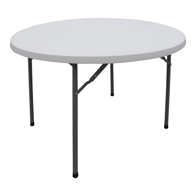 Tavolinë catering e palosshme Comfort pakoworld e bardhë e rrumbullakët D120x74cm