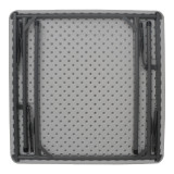 Tavolinë katering e palosshme Comfort pakoworld në ngjyrë të bardhë 80x80x74cm