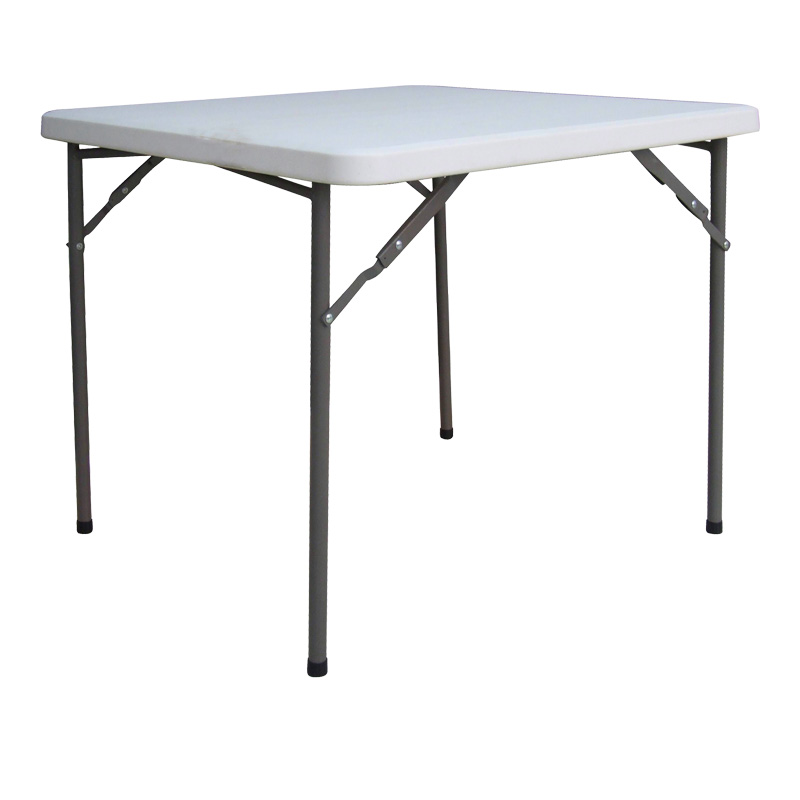 Tavolinë katering e palosshme Comfort pakoworld në ngjyrë të bardhë 80x80x74cm