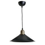 Ndriçues tavani PWL-0964 pakoworld E27 i zi-bronz antik D30x14.5cm