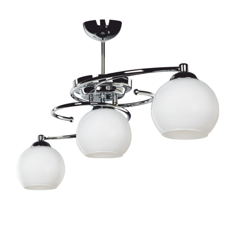 Ndriçues tavani me tre drita PWL-0966 pakoworld E27 argjend-bardhë 80x27x34.5cm