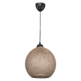 Dritë tavani PWL-0967 pakoworld E27 kafe-e zezë D23x22cm
