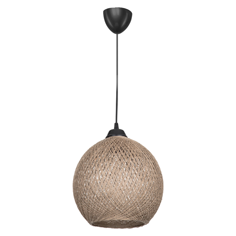 Dritë tavani PWL-0967 pakoworld E27 kafe-e zezë D23x22cm