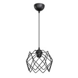 Dritë tavani PWL-1021 pakoworld E27 metal i zi D23.5x16cm