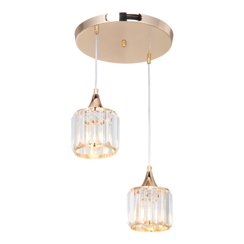 Ndriçues tavani PWL-1025 pakoworld E27 metal i artë-xham D30x70cm