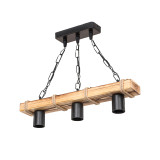 Ndriçues tavani PWL-1027 pakoworld E27 metal i zi-natyral 48.5x10x47cm