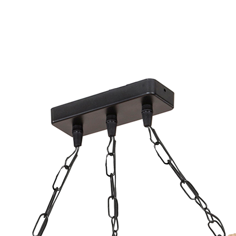 Ndriçues tavani PWL-1027 pakoworld E27 metal i zi-natyral 48.5x10x47cm