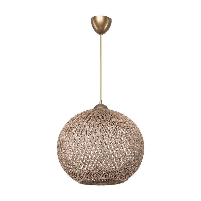 Dritë tavani Leshia pakoworld E27 kafe D38x38cm