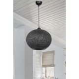 Ndriçues tavani Leshia pakoworld E27 i zi D38x38cm