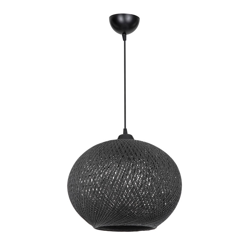 Ndriçues tavani Leshia pakoworld E27 i zi D38x38cm