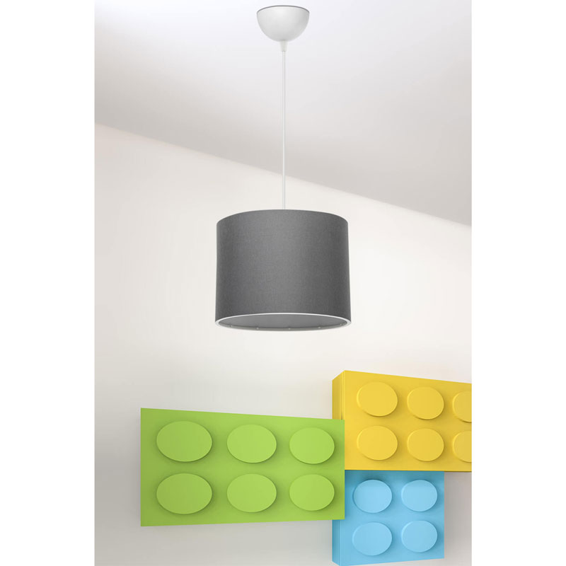 Dritë tavani PWL-1115 pakoworld Ε27 gri-e bardhë D22x16,5cm
