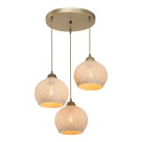 Ndriçues tavani PWL-1121 pakoworld E27 krem-ar D40x75cm