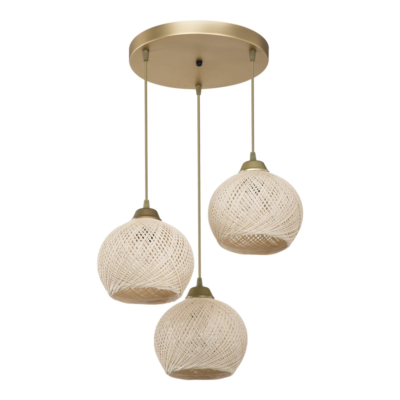Ndriçues tavani PWL-1121 pakoworld E27 krem-ar D40x75cm