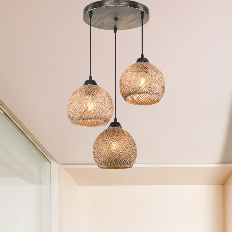 Ndriçues tavani PWL-1121 pakoworld E27 kafe D40x75cm