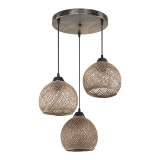 Ndriçues tavani PWL-1121 pakoworld E27 kafe D40x75cm