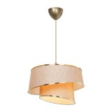 Dritë tavani PWL-1127 pakoworld E27 bezhë-kafe-ari D32.5x31cm