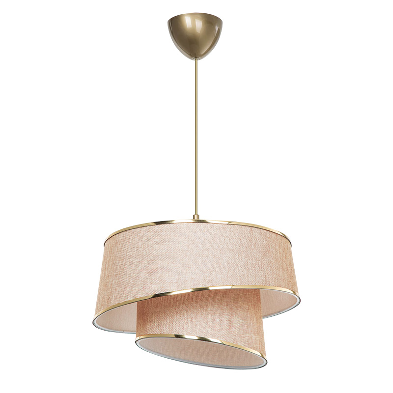 Dritë tavani PWL-1127 pakoworld E27 bezhë-kafe-ari D32.5x31cm