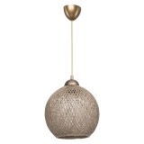 Dritë tavani Leshia pakoworld E27 kafe D26x26cm
