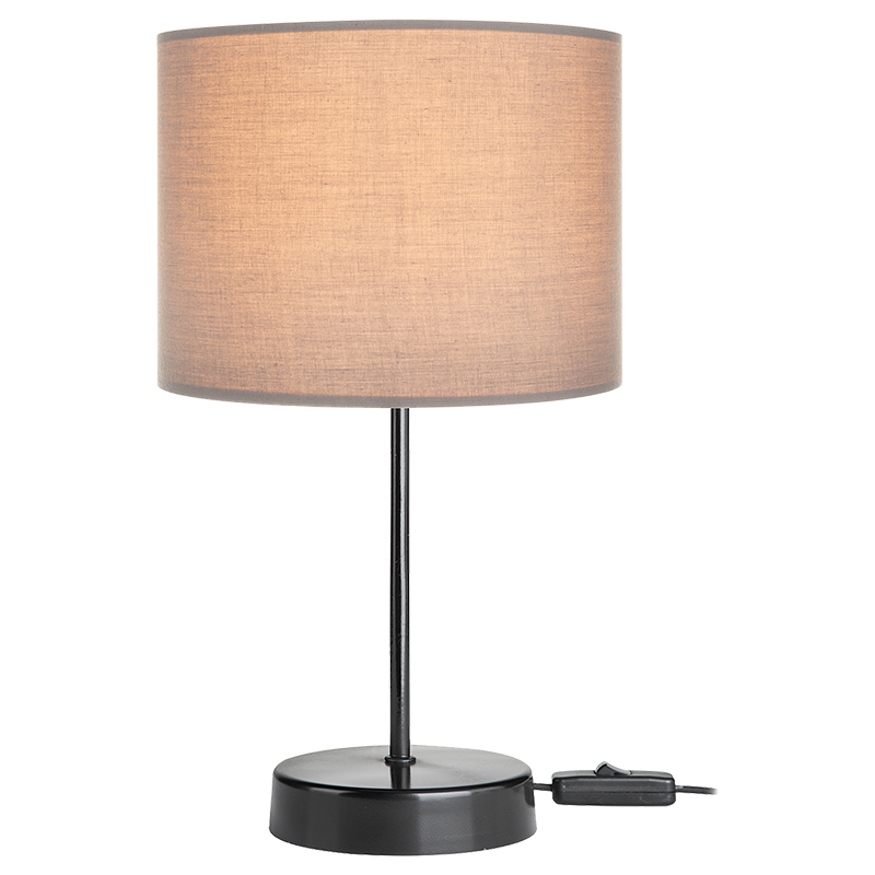 Llambë tavoline PWL-1183 pakoworld E27 antracit-e zezë D22x36.5cm