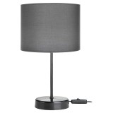 Llambë tavoline PWL-1183 pakoworld E27 antracit-e zezë D22x36.5cm