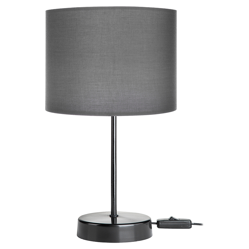 Llambë tavoline PWL-1183 pakoworld E27 antracit-e zezë D22x36.5cm