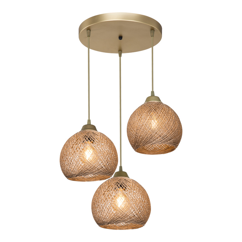 Dritë tavani PWL-1121 pakoworld Ε27 bezhë-floriri D40x80cm