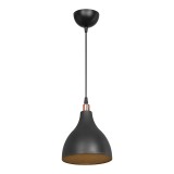 Ndriçues tavani Lofty pakoworld E27 i zi D18x22cm