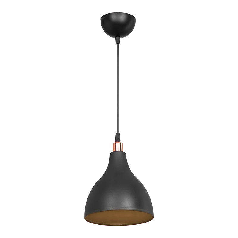 Ndriçues tavani Lofty pakoworld E27 i zi D18x22cm