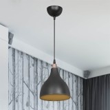 Ndriçues tavani Lofty pakoworld E27 i zi D18x22cm
