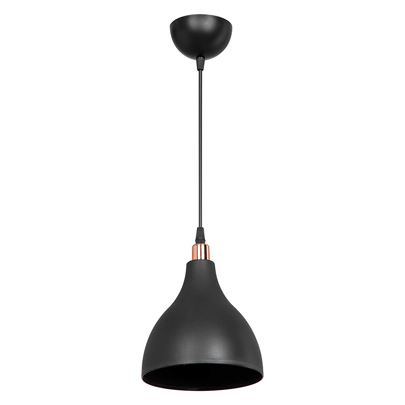 Ndriçues tavani Lofty pakoworld E27 i zi D18x22cm