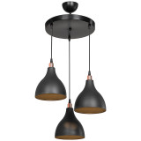 Ndriçues tavani Lofty pakoworld E27 i zi D40x80cm