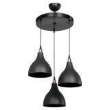 Ndriçues tavani Lofty pakoworld E27 i zi D40x80cm