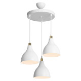Llamba tavani Lofty pakoworld E27 e bardhë D40x80cm