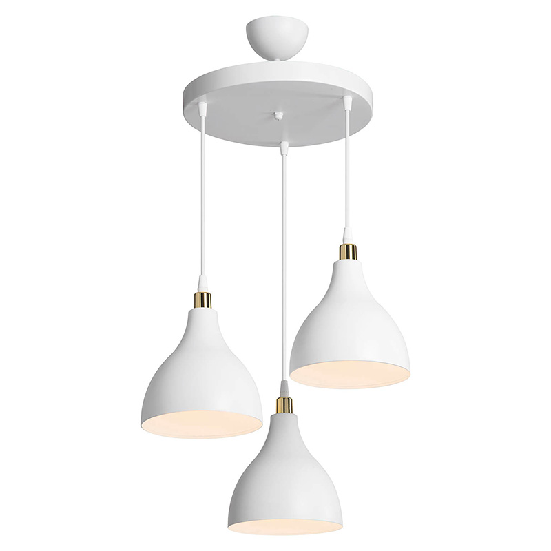Llamba tavani Lofty pakoworld E27 e bardhë D40x80cm
