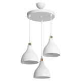 Llamba tavani Lofty pakoworld E27 e bardhë D40x80cm