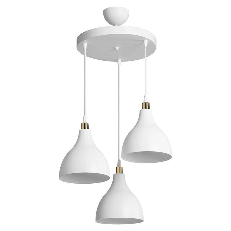 Llamba tavani Lofty pakoworld E27 e bardhë D40x80cm
