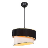 Ndriçues tavani Loopy pakoworld E27 i zi-bardhë D30x18cm