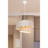 Dritë tavani PWL-1127 pakoworld E27 bezhë-artë-bardhë D32.5x65cm