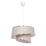 Dritë tavani PWL-1127 pakoworld E27 bezhë-artë-bardhë D32.5x65cm