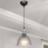 Ndriçues tavani Orazio pakoworld E27 gri e errët-e zezë D18.5x56cm