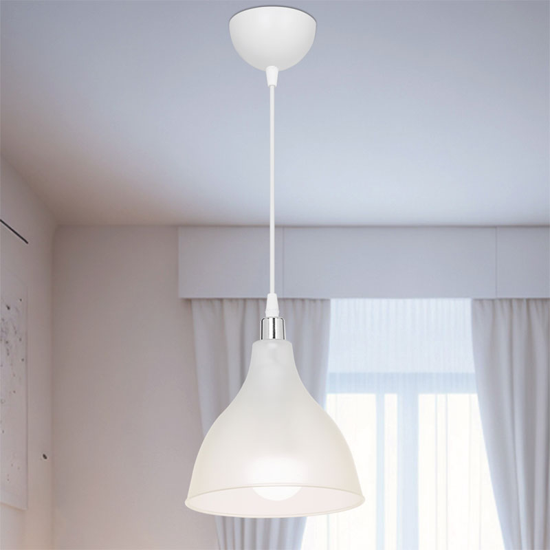 Ndriçues tavani Orazio pakoworld E27 i qartë-i bardhë D18.5x56cm