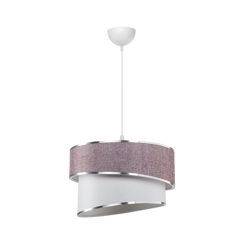 Ndriçues tavani Loopy pakoworld Ε27 rozë-bardhë D30x18cm