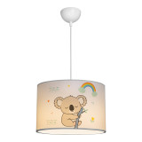 Ndriçues tavani për fëmijë Koala pakoworld led E27 PVC shumëngjyrësh D30x20cm