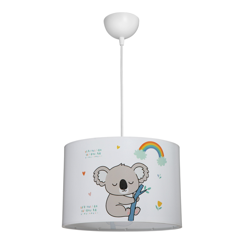 Ndriçues tavani për fëmijë Koala pakoworld led E27 PVC shumëngjyrësh D30x20cm