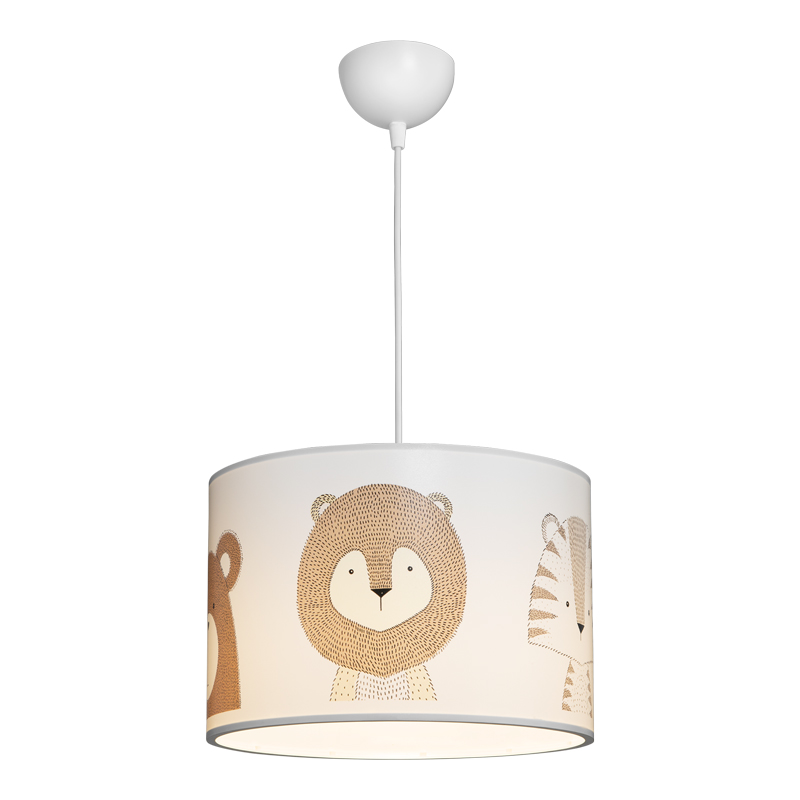 Ndriçues tavani për fëmijë Safari pakoworld led E27 PVC shumëngjyrësh D30x20cm