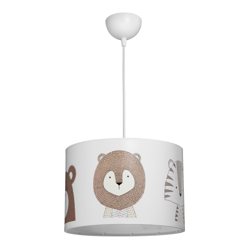 Ndriçues tavani për fëmijë Safari pakoworld led E27 PVC shumëngjyrësh D30x20cm