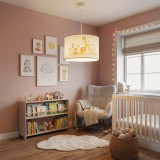 Ndriçues tavani për fëmijë Tots pakoworld led E27 shumëngjyrësh PVC D30x20cm